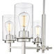 Janna 5 Light 24 inch Brushed Nickel Chandelier Ceiling Light